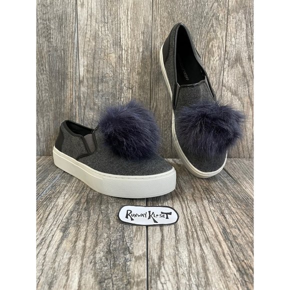 REBECCA MINKOFF Womens Sloane Slip On Pompom Fashion Platform Sneaker size 8.5 - Picture 10 of 12